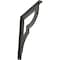 Ekena Millwork Bradford Wrought Iron Bracket, (Single center brace), Antiqued Pewter 1 1/2"W x 12"D x 15"H BKTM01X12X15SBRAPW - alternate 1